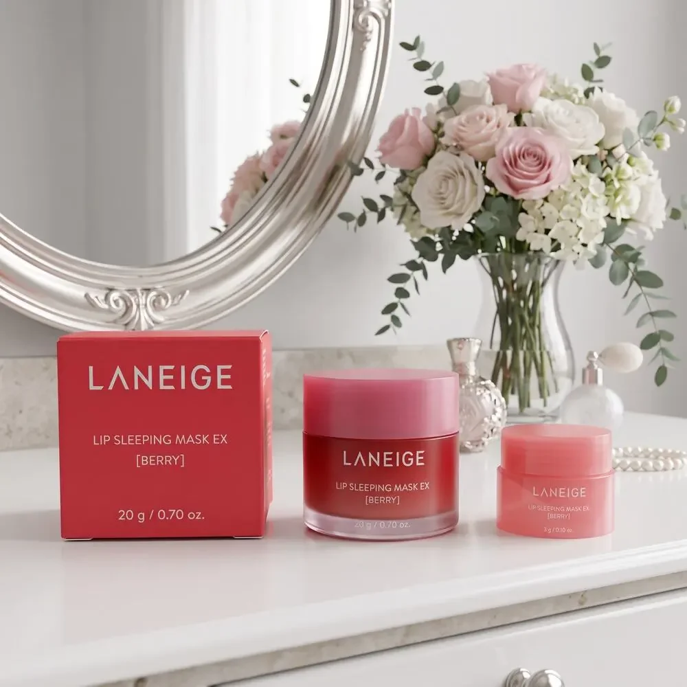 Laneige Berry Lip Sleeping Mask Full Size EX 20g + Mini 3g Set NIB